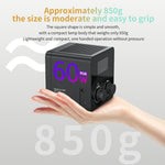 C60R Professionel 60W Video Fotografi COB Påfyldningslys RGB Scenelampe, med 4 Batterier