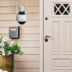 Solar Powered Dummy Security Camera Flashing LED Light Dome Fake Surveillance Camera