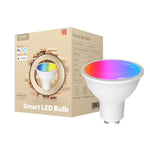 MOES Matter Smart GU10 LED-pærer, farveskiftende WiFi Smart-pærer, 2700K-6500K dæmpbare, Smart Life fjernbetjening