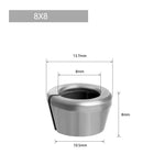 6PCS M17 Nut + 6mm / 6.35mm / 8mm / 9.5mm / 10mm M17 Nut Bit Head Collet Adapter for Engraving Trimming Machine Tool