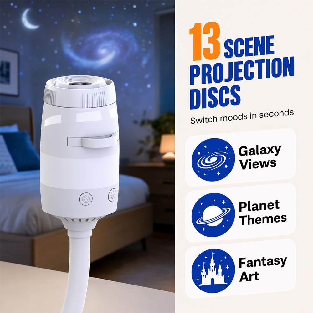 Galaxy Star Projector (12 Discs)