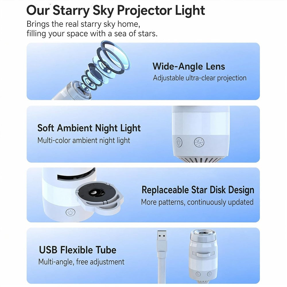 Galaxy Star Projector (12 Discs)
