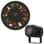 W883 LED Projector Light 16 Patterns USB Powered Adjustable Stand for Christmas Halloween Party