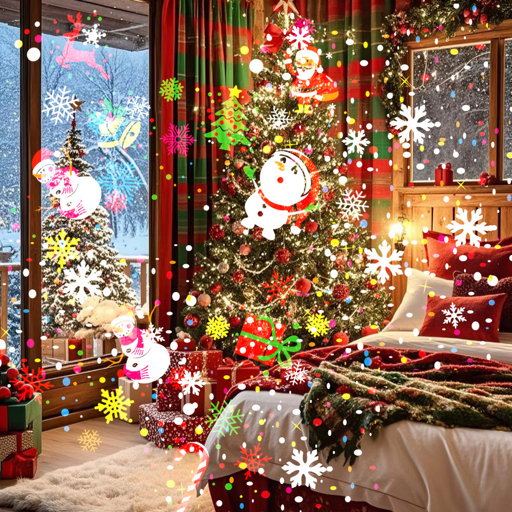 W883 LED Projector Light 16 Patterns USB Powered Adjustable Stand for Christmas Halloween Party