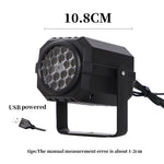 W883 LED Projector Light 16 Patterns USB Powered Adjustable Stand for Christmas Halloween Party