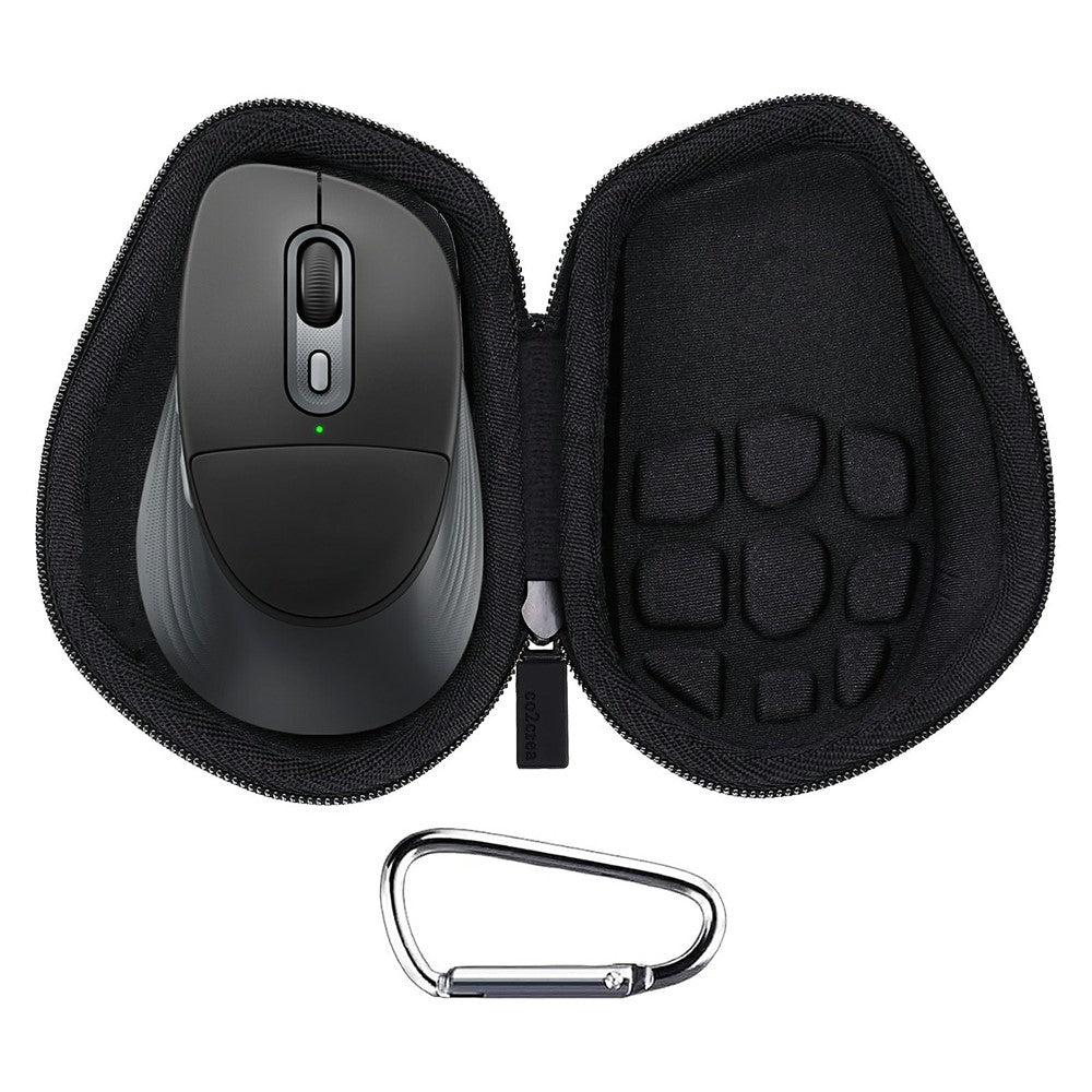 Til Logitech Signature Comfort Plus M850L Trådløs Mus Rejseetui PU + EVA Hård Skal Bærbar Opbevaringstaske