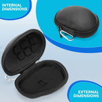 Til Logitech Signature Comfort Plus M850L Trådløs Mus Rejseetui PU + EVA Hård Skal Bærbar Opbevaringstaske