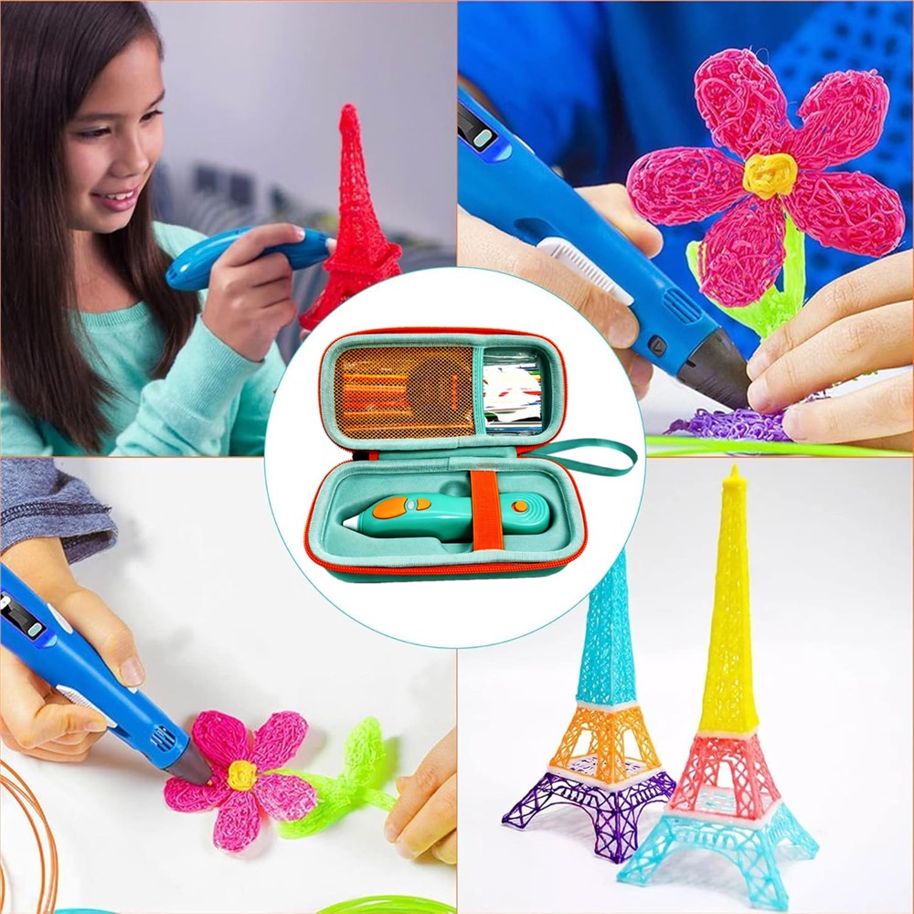 Hard EVA Travel Storage Case for 3Doodler Start+ Essentials 2024 / 2023 3D Printing Pen Portable Protective Box