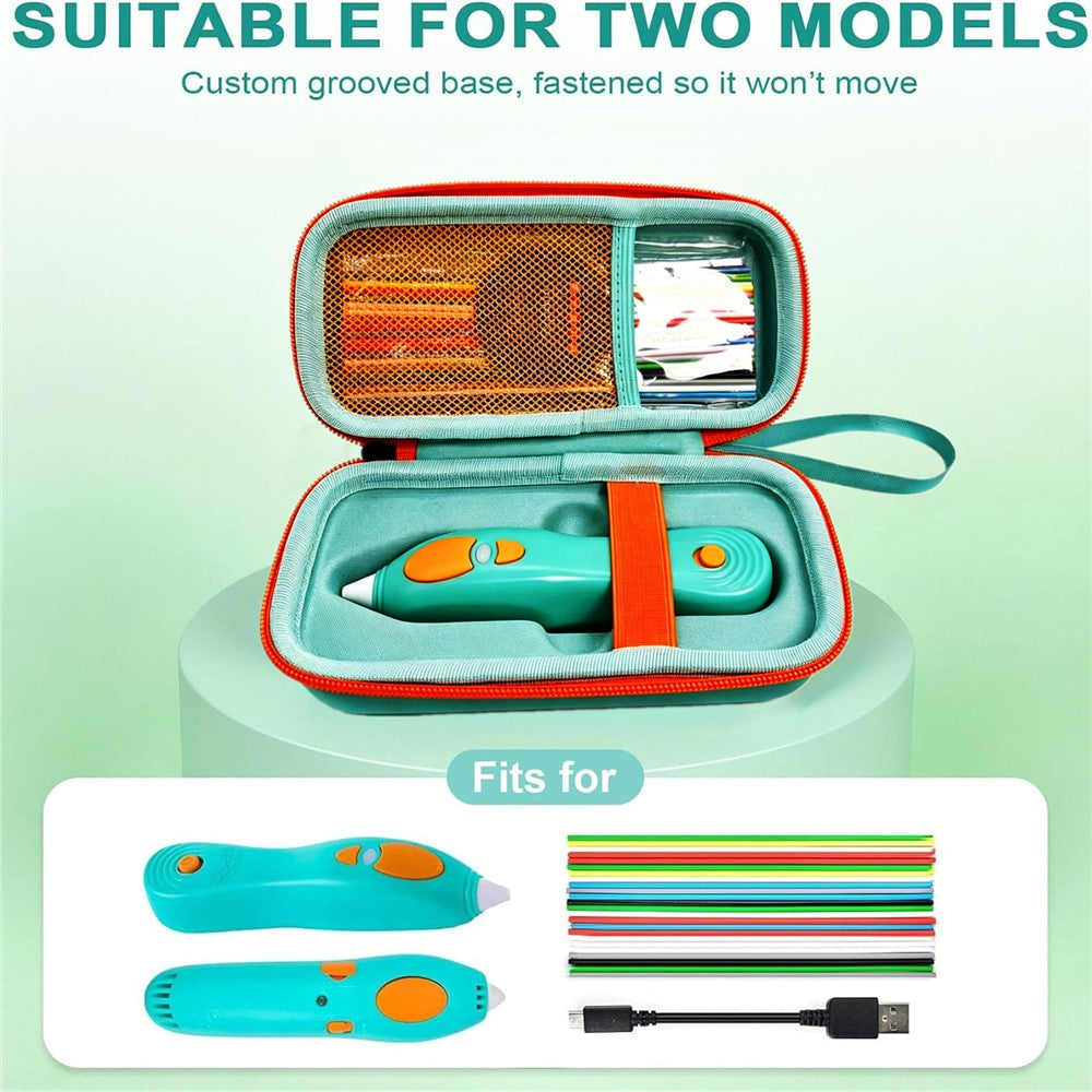 Hard EVA Travel Storage Case for 3Doodler Start+ Essentials 2024 / 2023 3D Printing Pen Portable Protective Box