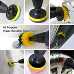 12Pcs Electirc Drill Brush Set Power Scrubber Cleaner Kit for Car Bathroom Kitchen Cleaning Tool