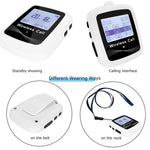 CTW07 EU Plug Wireless Elderly Emergency Alert Bell System with 5 SOS Call Buttons and 1 Digital Screen Receiver