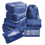 8 Pcs/Set Waterproof Large Capacity Lightweight Travel Storage Set