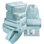 8 Pcs/Set Waterproof Large Capacity Lightweight Travel Storage Set