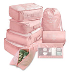8 Pcs/Set Waterproof Large Capacity Lightweight Travel Storage Set