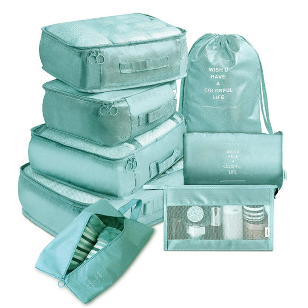 8 Pcs/Set Waterproof Large Capacity Lightweight Travel Storage Set