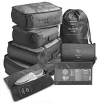 8 Pcs/Set Waterproof Large Capacity Lightweight Travel Storage Set