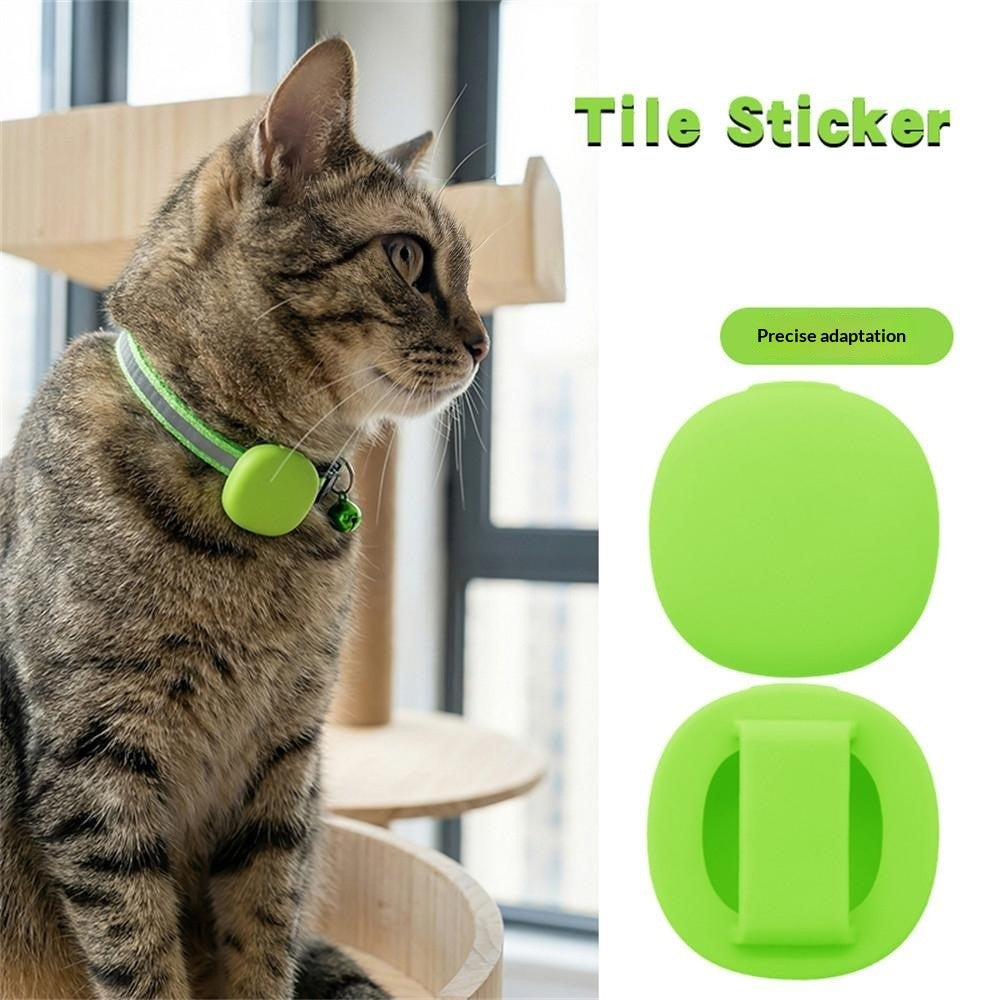 Silicone Case for Tile Sticker(2024) Bluetooth-compatible Pet Tracker Cover Pet Collar Protective Cover