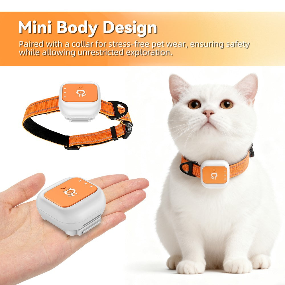 G01 Waterproof Smart Pet Tracker WiFi+GPS Positioning Anti-Lost Collar for Cats Dogs, Eurasian Version