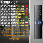 Tuya Smart Electronic Door Lock Semi Automatic Fingerprint Password Lock for Home Security