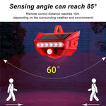 RC-710 Solar Powered PIR Motion Sensor Alarm 129dB Audio and Visual Animal Repeller (without Remote)