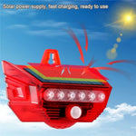 RC-710 Solar Powered PIR Motion Sensor Alarm 129dB Audio and Visual Animal Repeller (without Remote)