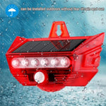 RC-710 Solar Powered PIR Motion Sensor Alarm 129dB Audio and Visual Animal Repeller (without Remote)