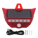 RC-710 Solar Powered PIR Motion Sensor Alarm 129dB Audio and Visual Animal Repeller (without Remote)