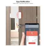 90080 WiFi Smart Door Sensor Tuya APP Remote Control Alexa Voice Control Anti-Theft Alarm for Home Hotel Security