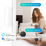 90080 WiFi Smart Door Sensor Tuya APP Remote Control Alexa Voice Control Anti-Theft Alarm for Home Hotel Security
