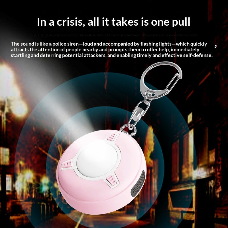 SC300 130dB Personal Safety Alarm with LED Strobe Flashlight USB-C Rechargeable