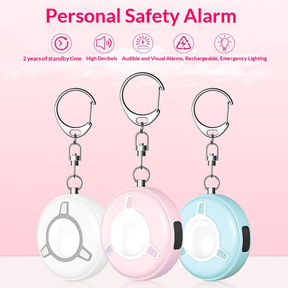 SC300 130dB Personal Safety Alarm with LED Strobe Flashlight USB-C Rechargeable