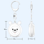 130dB Personal Safety Alarm Cartoon Bear Design Dual Mode SOS Type-C Rechargeable with LED Flashlight for Women