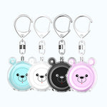 130dB Personal Safety Alarm Cartoon Bear Design Dual Mode SOS Type-C Rechargeable with LED Flashlight for Women