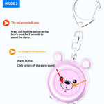 130dB Personal Safety Alarm Cartoon Bear Design Dual Mode SOS Type-C Rechargeable with LED Flashlight for Women