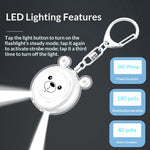 130dB Personal Safety Alarm Cartoon Bear Design Dual Mode SOS Type-C Rechargeable with LED Flashlight for Women