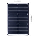 HAWEEL HWL2748B 20W Outdoor Solar Panel Charger Fast Charging Support Connected in Series Solar Charger with Alligator Clip