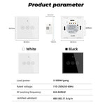 SMATRUL TMW401 Tuya WiFi 433MHZ Wireless Touch Wall Switch for Google Home Alexa EU Plug, 3 Gang WiFi