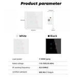 SMATRUL TMW401 EU Plug Tuya WiFi 433MHZ Wireless Touch Wall Switch for Google Home Alexa, 4 Gang WiFi