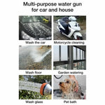 Household Car Washing Spray Nozzle High Pressure Water Spray Multiple Spray Modes Car Water Gun Cleaning Tool