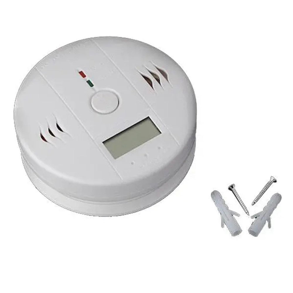CO999 Carbon Monoxide Alarm Detector Replaceable Battery-Operated CO Alarm Detector with LCD Display for Home School Office (battery not included)