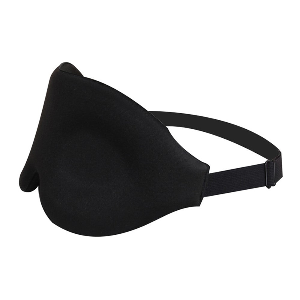 Ergonomic 3D Sleeping Mask Polyester Eye Mask Blindfold with Adjustable Strap