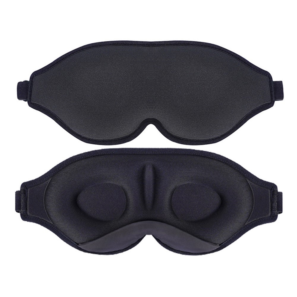 Ergonomic 3D Sleeping Mask Polyester Eye Mask Blindfold with Adjustable Strap