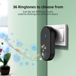 D10 Intelligent 433MHz Trådlös Dörrklocka Home Welcome Dörrklocka 250m Fjärrstyrd Dörrklocka, EU-kontakt
