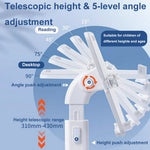Upgraded Children Reading Book Holder Stand Telescopic Adjustable Angle Desktop Floor ABS Reading Rack