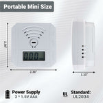 Mini Carbon Monoxide Detector with LCD Display Home Safety CO Alarm Sensor