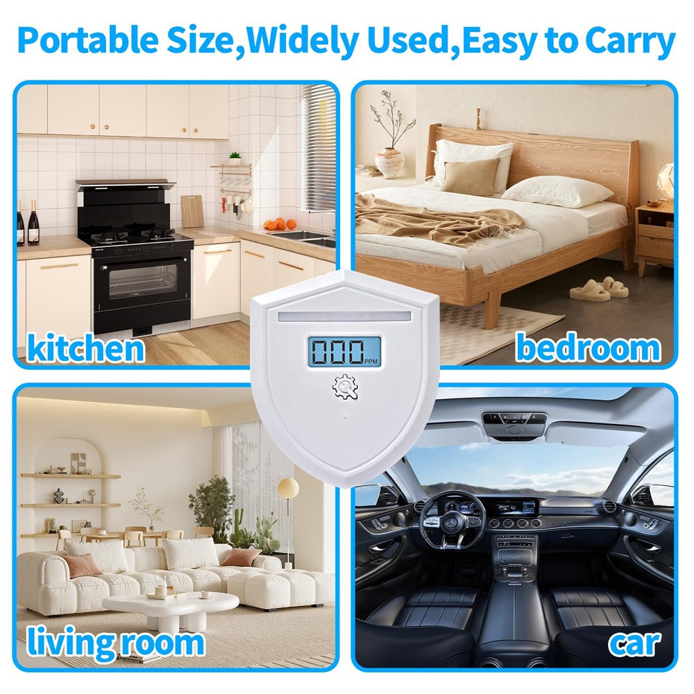 Carbon Monoxide Detector Home CO Alarm Digital Display 85dB Alert High Precision Sensor