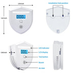 Carbon Monoxide Detector Home CO Alarm Digital Display 85dB Alert High Precision Sensor