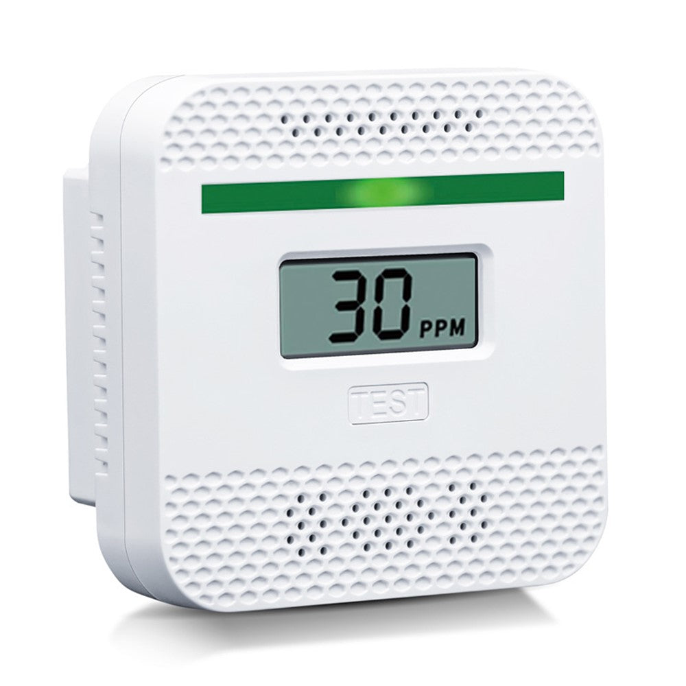 Carbon Monoxide Detector with LCD Display Battery Powered Home CO Alarm Sensor