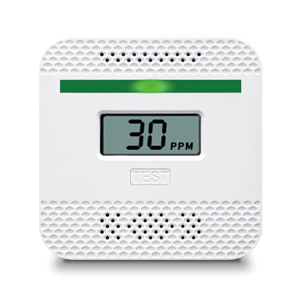 Carbon Monoxide Detector with LCD Display Battery Powered Home CO Alarm Sensor