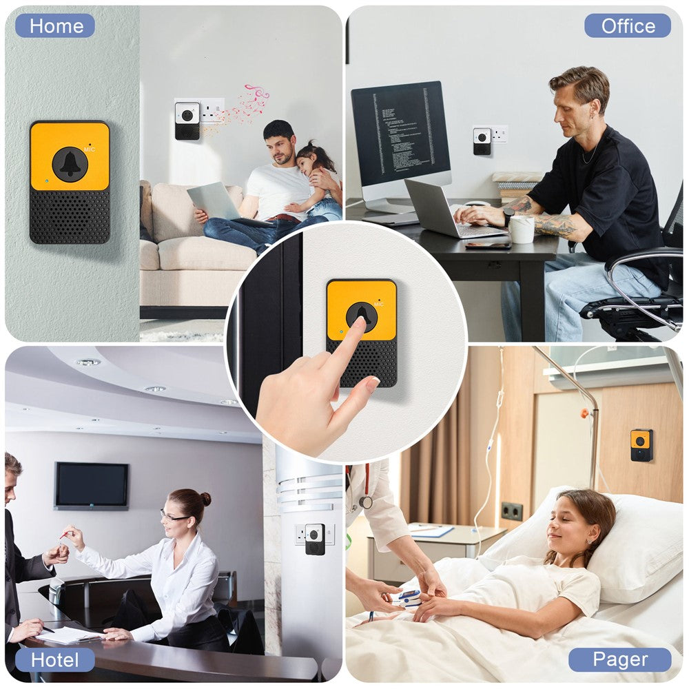 D30 Wireless Voice Intercom Doorbell Volume Adjustable Two Way Talk Door Bell